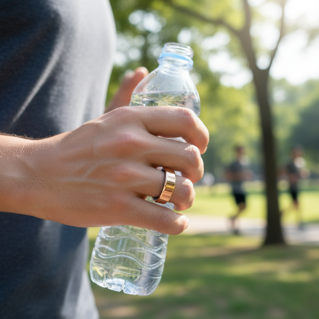 2024 COLMI R02 Smart Ring with Charging Case for Men Women, Battery Life, 39 Days, Health Monitor, 5ATM Waterproof